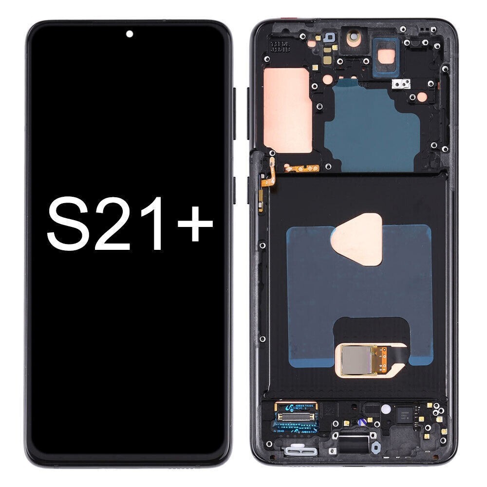 For Samsung Galaxy S21 Plus 996U OLED Display LCD Touch Screen Digitizer Frame