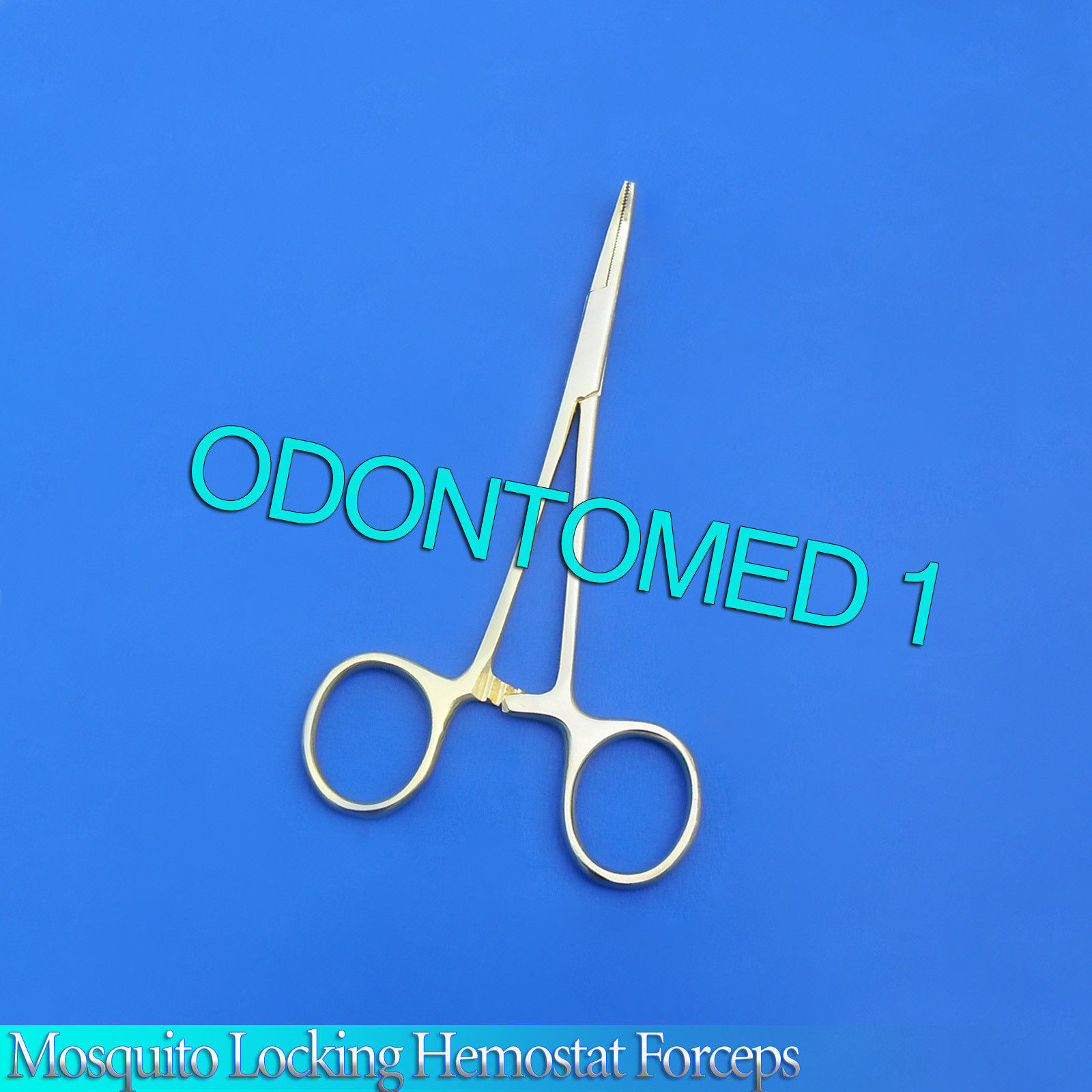 6 MOSQUITO LOCKING HEMOSTAT FORCEPS 5" CVD GOLD