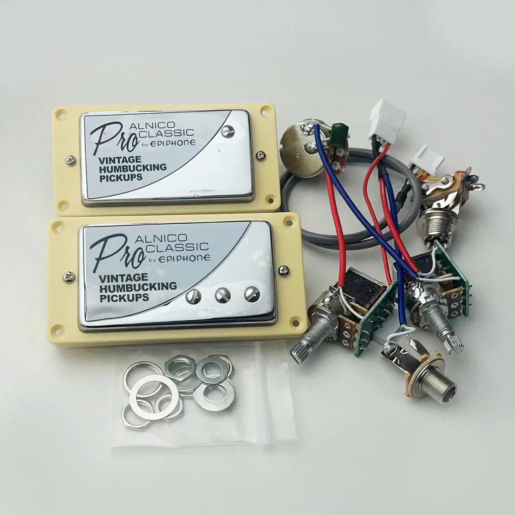 Upgraded Alnico Classic Bucker PRO Humbucker Pickup with 2v1t Push-Pull Kit