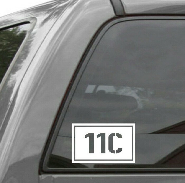 (2X) 11C  Indirect Fire Infantryman U.S. ARMY Vinyl Decal Sticker 11C