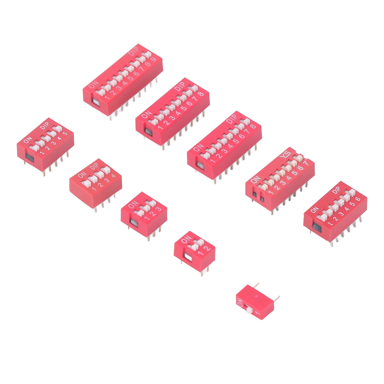 45Pcs Dip Switch Assorted Kit Durable Toggle Switch For Circuit Breadboards Hot