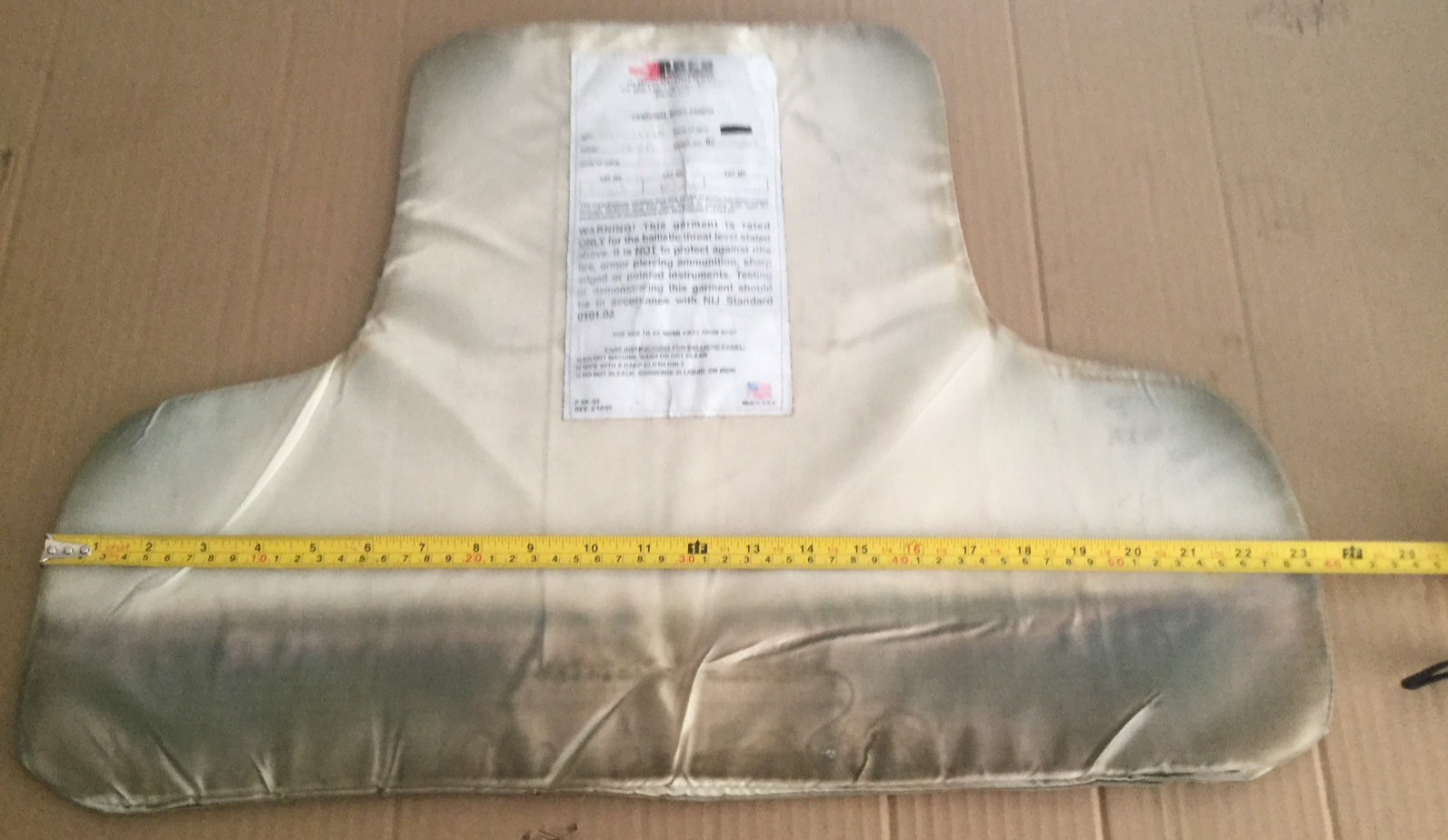 bullet proof  lvl IIA body armor ballistic armor in fair to good XXXL 88567