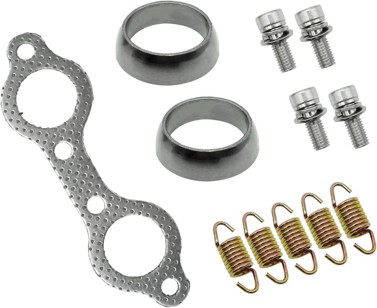 Exhaust Muffler Gasket Seal Spring Rebuild Kit for Polaris Sportsman 600 700 800