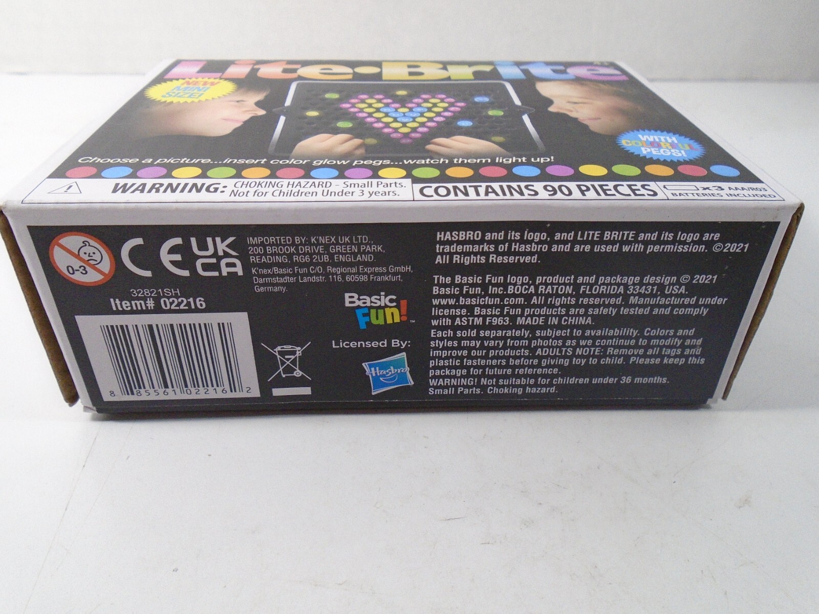 2021 BASIC FUN--LITE BRITE--85 MINI GLOWING PEGS (NEW)