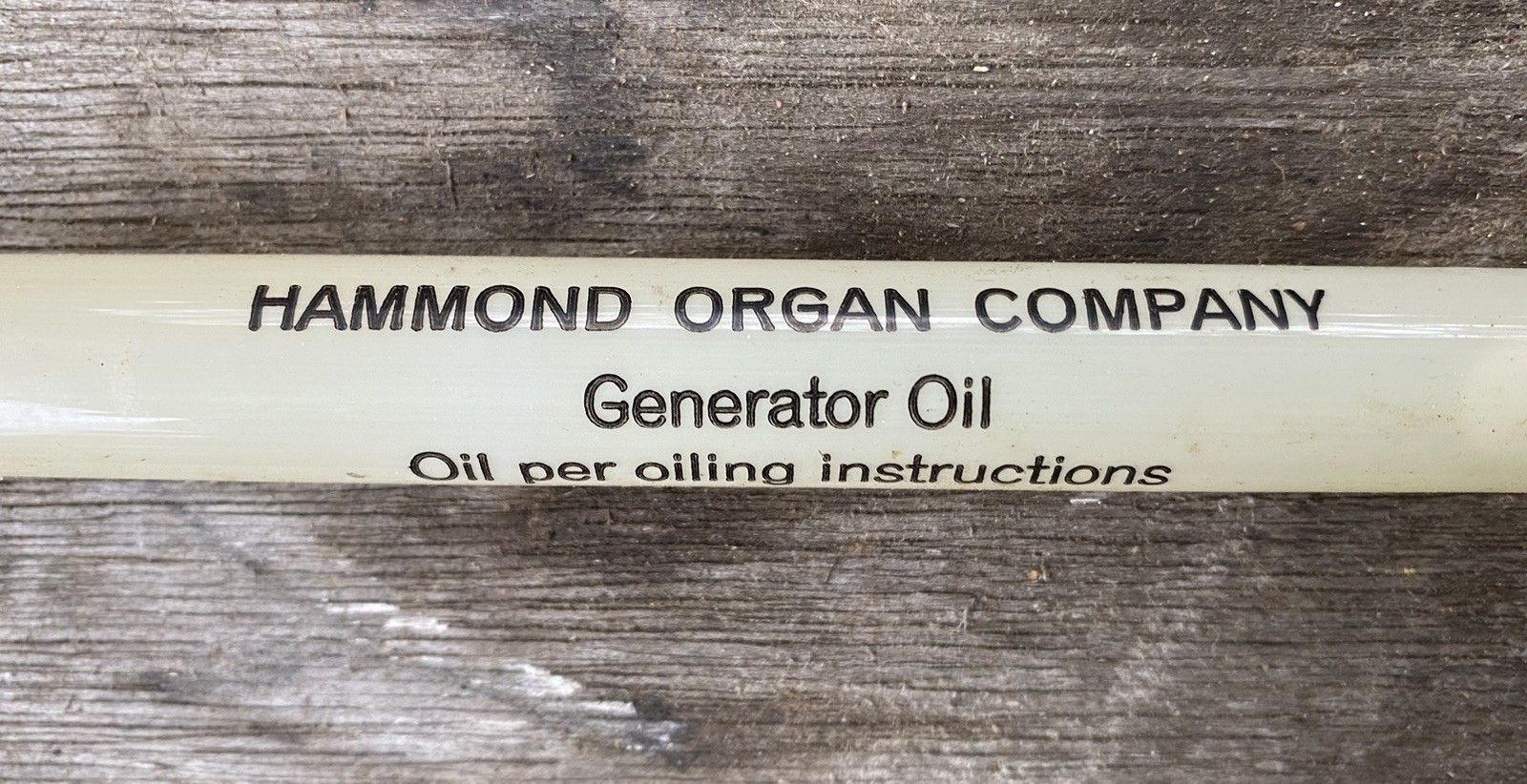 Vintage 1950's Hammond Organ Generator Oiler Tube 1 1/4 FL Oz