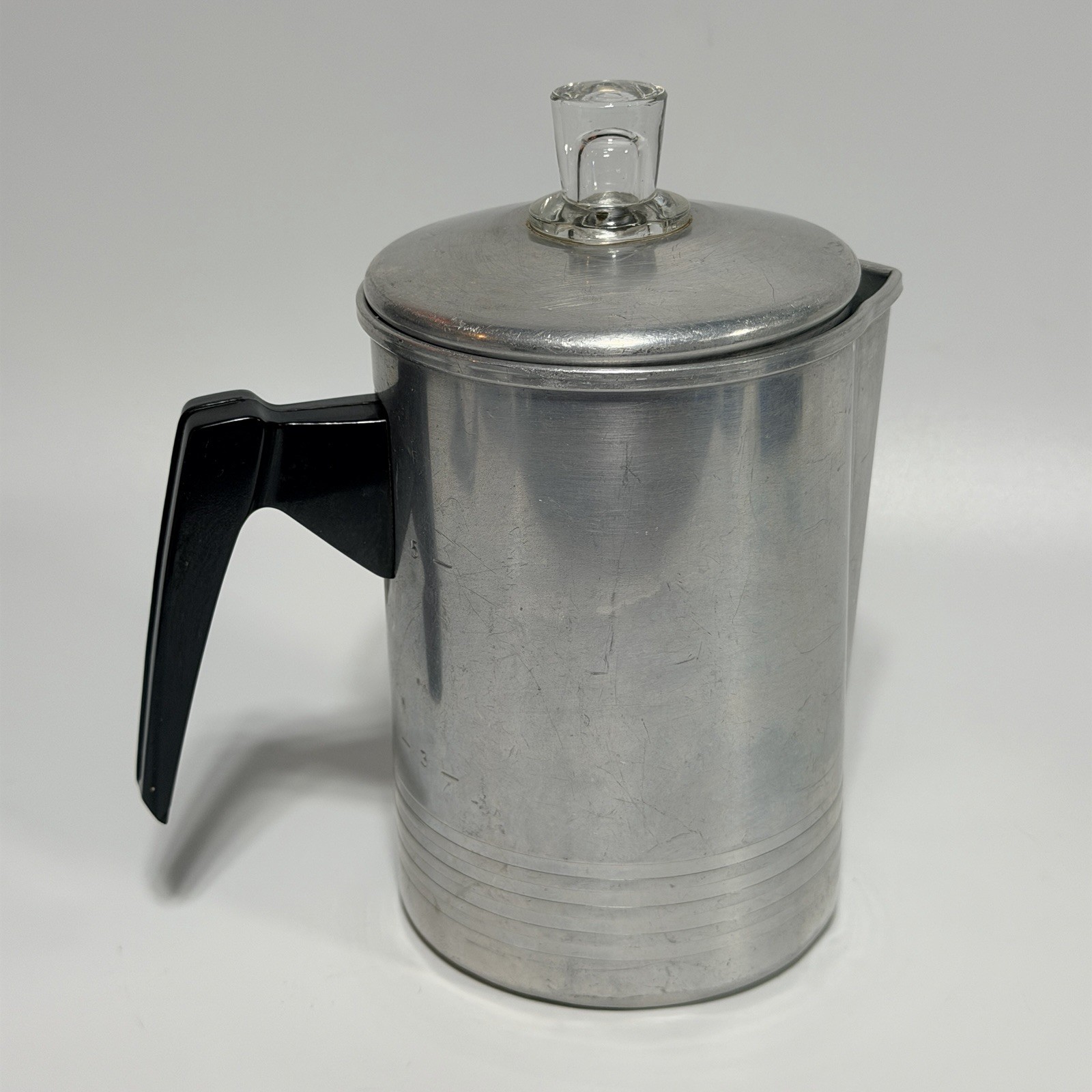 Vtg Chilton Ware 3-5 Cup Aluminum Stove Top Camping Percolator Coffee Pot