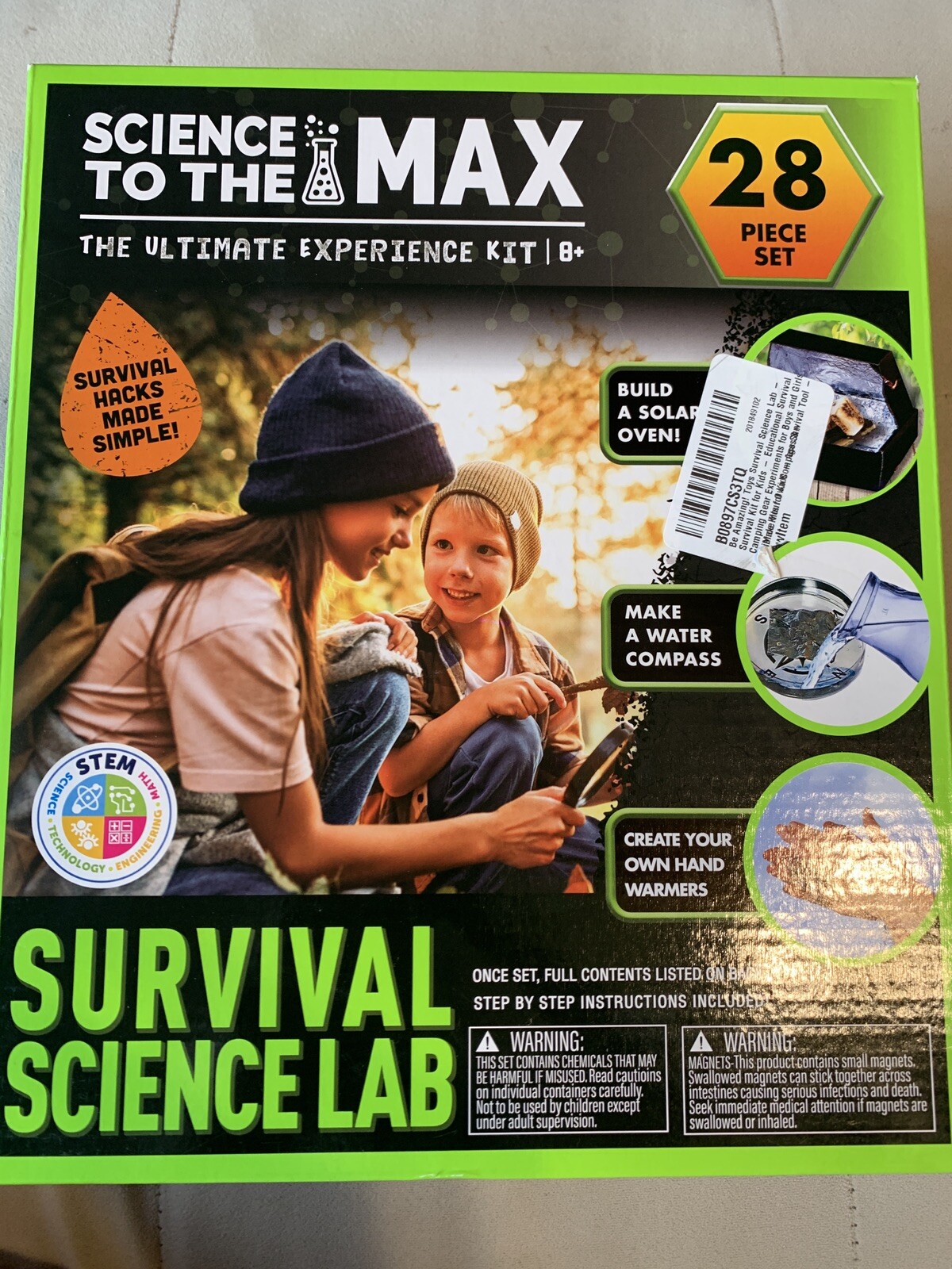 Science To The Max The Ultimate Experience Kit Survival Science Lab 28 Piece Set
