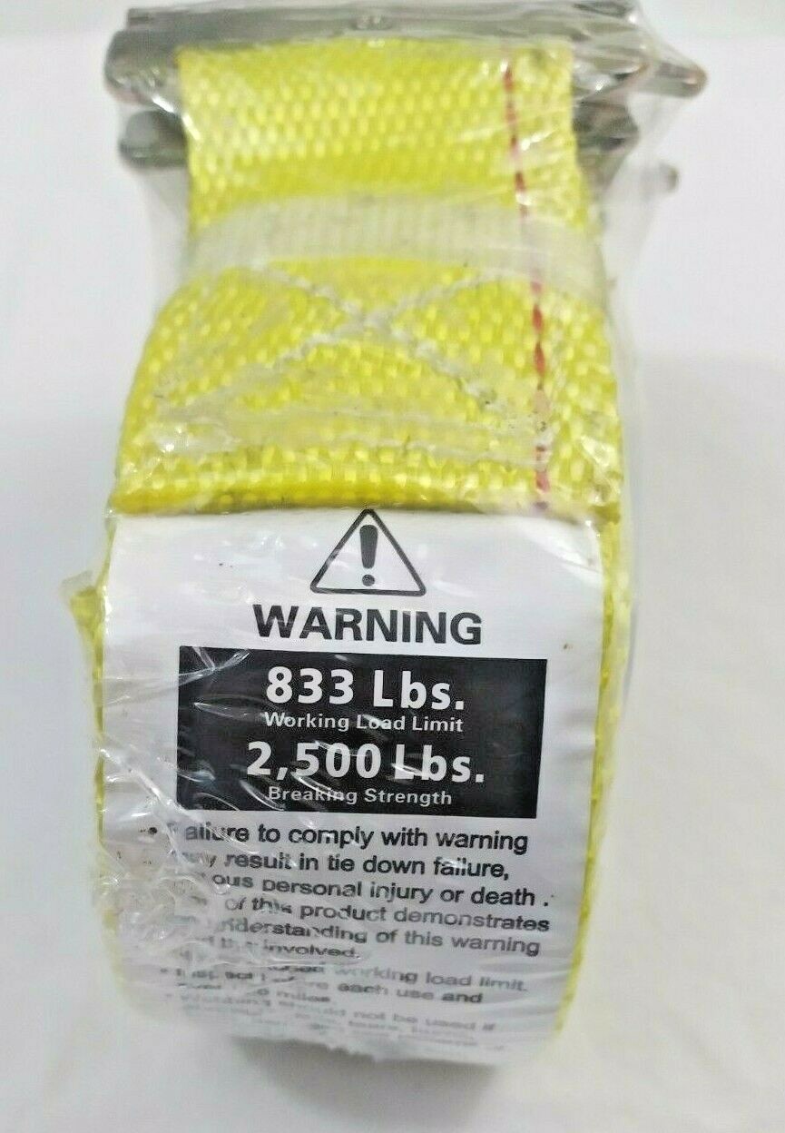 2 E-Track Straps, 2" x 12' Cam Buckle Cargo Tie-Down Straps