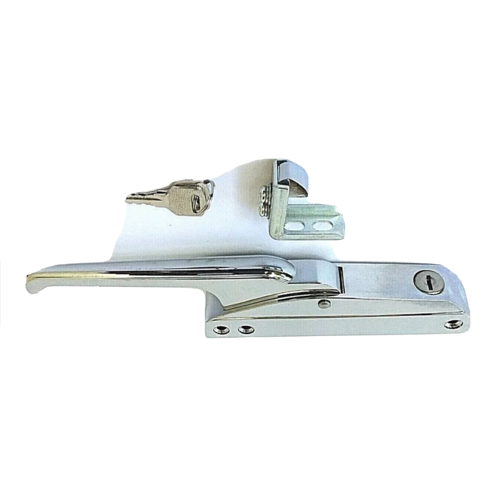 DOOR EDGEMOUNT MECHANICAL LATCH SET WITH ADJUSTABLE STRIKER & KEYS