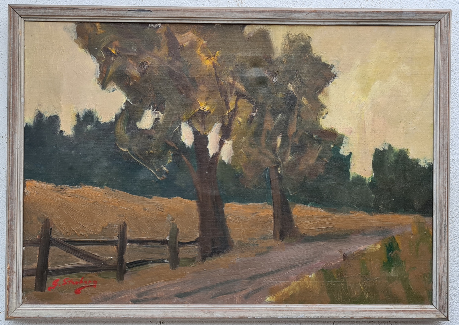 Oil painting painting oil painting masterpiece landscape nature forest field 56
