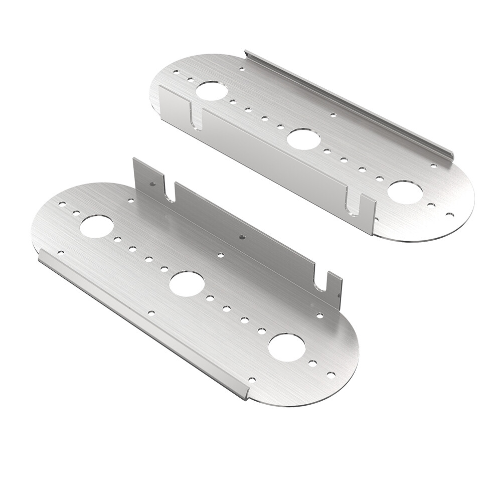 (PAIR) For Peterbilt -3 Radius Watermelon Air Cleaner Front Light Brackets ONLY