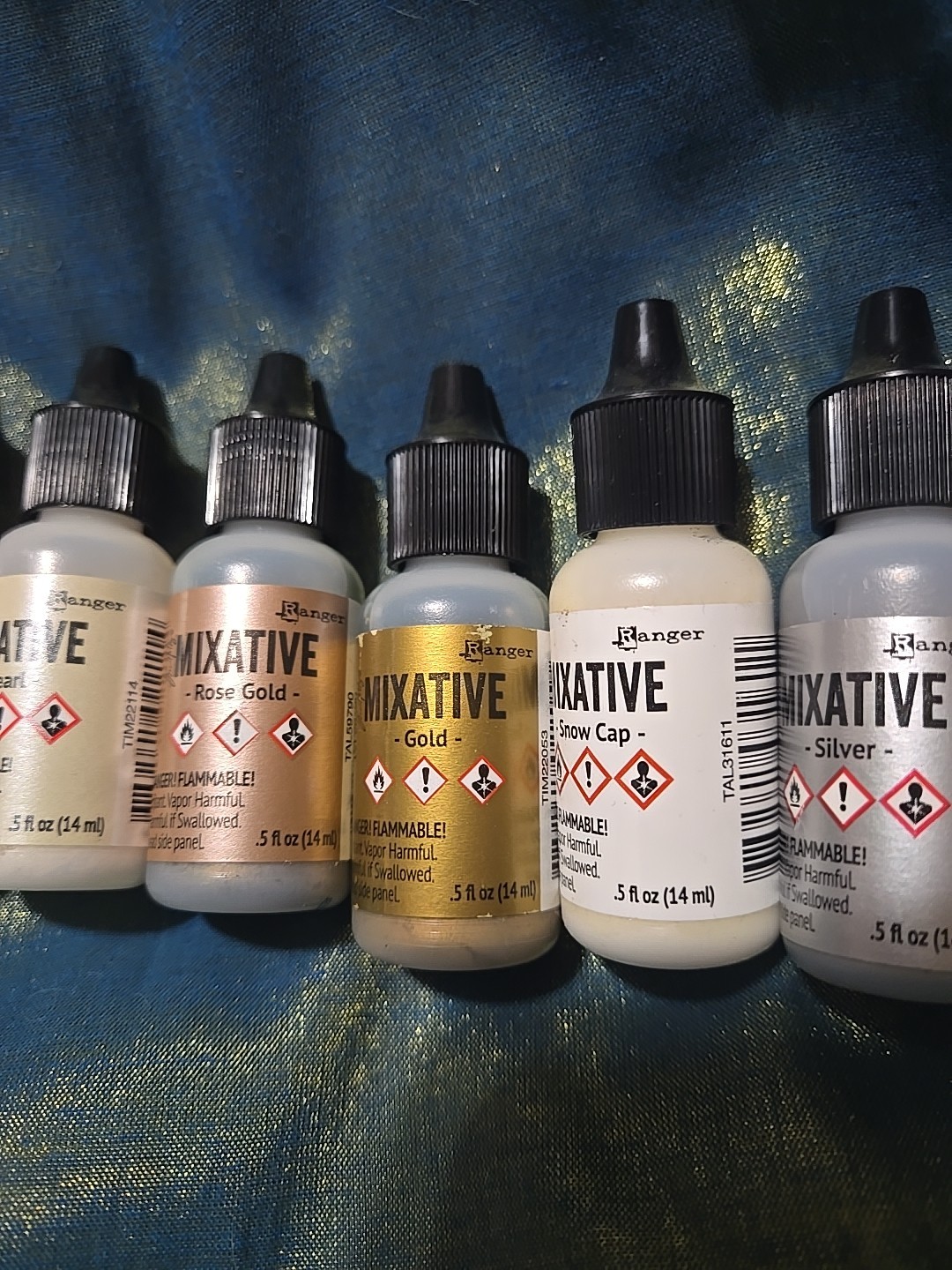 Tim Holtz Craft Mixative 8 Bottles 7 Metallic Colors