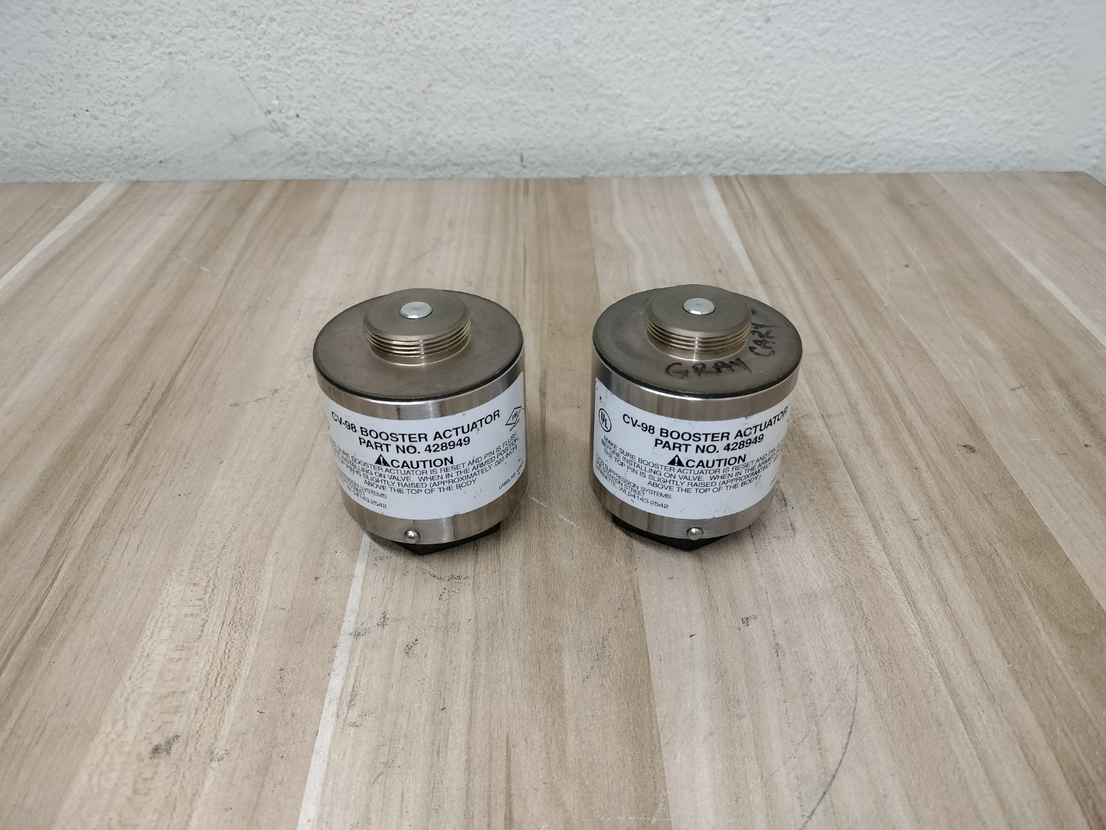 LOT OF 2 - ANSUL CV-98 Booster Actuator P/N 428949