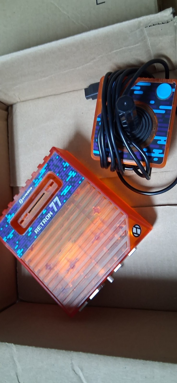 Retron 77 HD Gaming Console for Atari 2600 - Atari Orange Transparent
