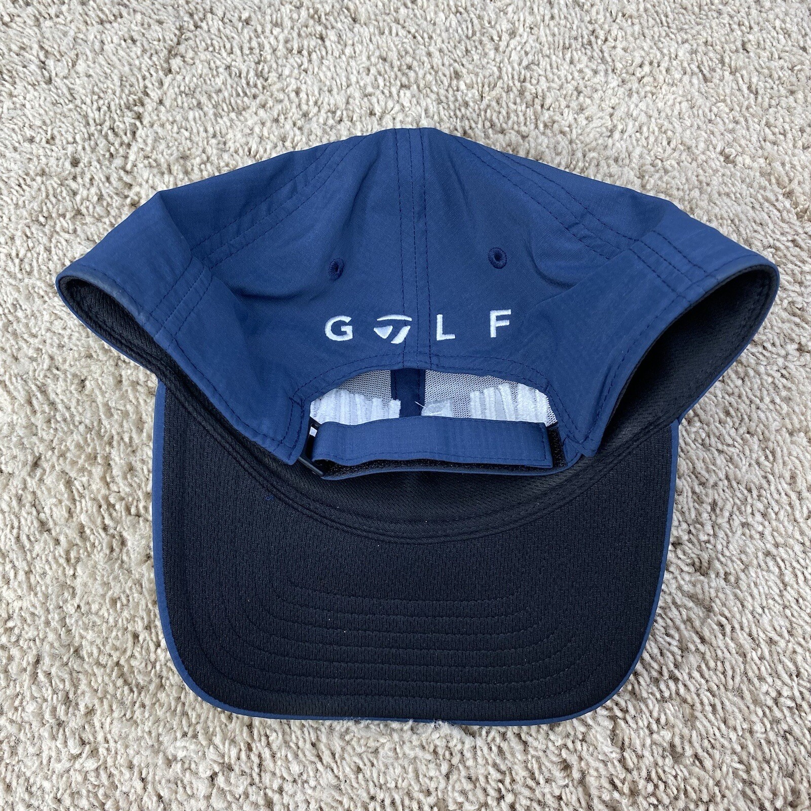 TaylorMade Golf Hat Wild Wing Myrtle Beach Blue Strapback Raised Letters Cap