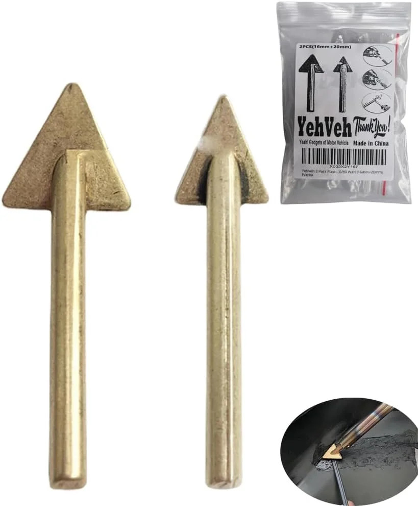 2 Pack Plastic Welding Tips for Soldering Iron Gun and Plastic Welder Soldering