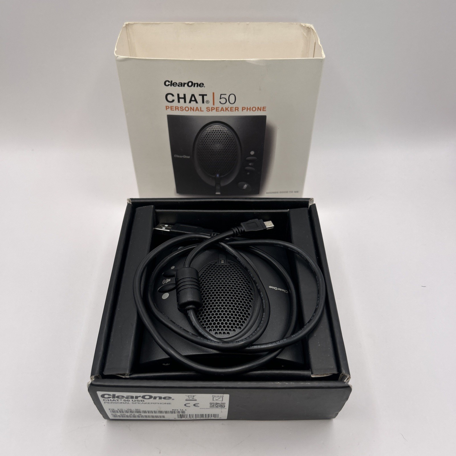 ClearOne Chat 50 USB Personal Speakerphone 910-159-001 Open box