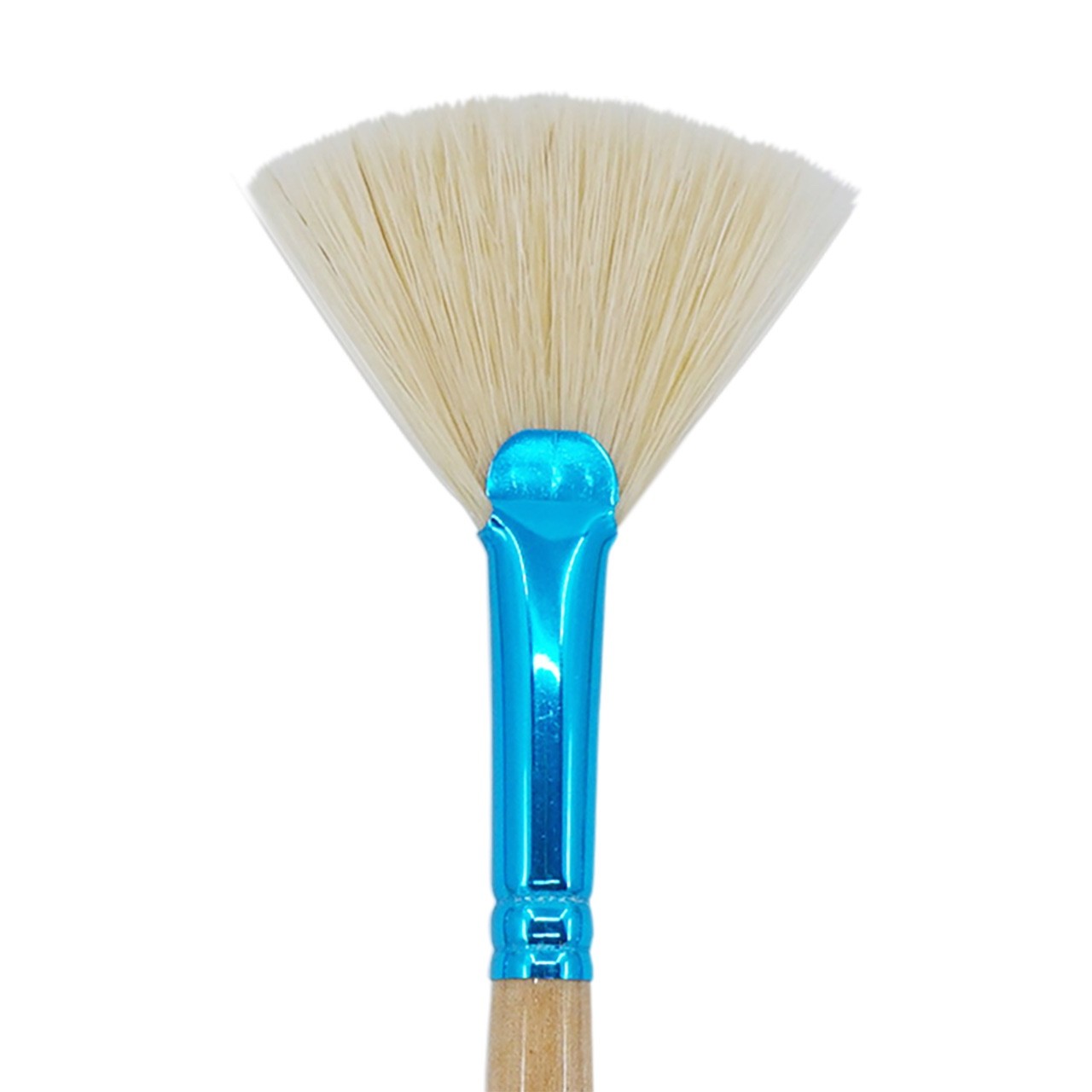 CL-42 Classroom Colors Blue Fan Hog Bristle Artist Brush