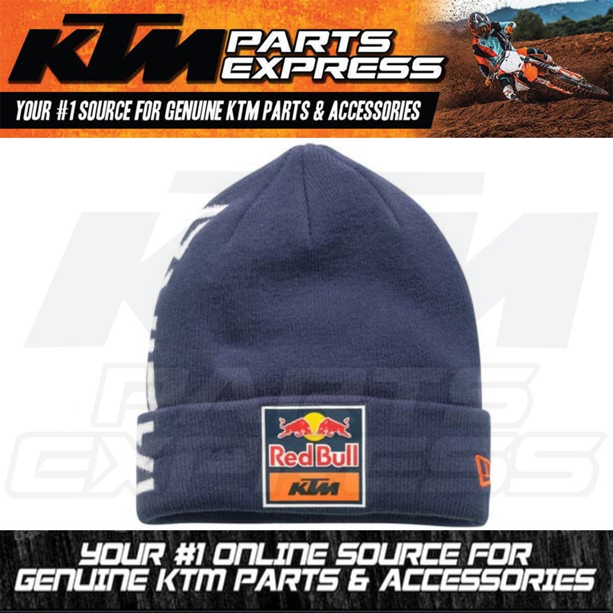 NEW KTM KIDS REPLICA TEAM BEANIE 100% ACRYLIC COLOR NAVY 3RB240003100