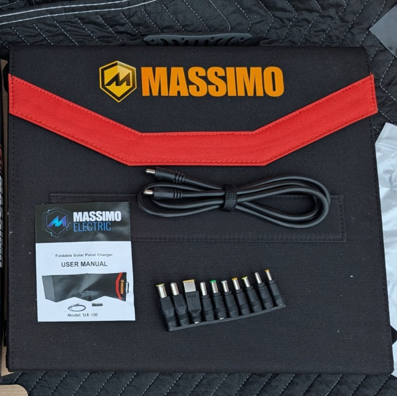 NEW OB Massimo 100 Watt Portable Solar Panel MM-SLR 100 Folding Blanket