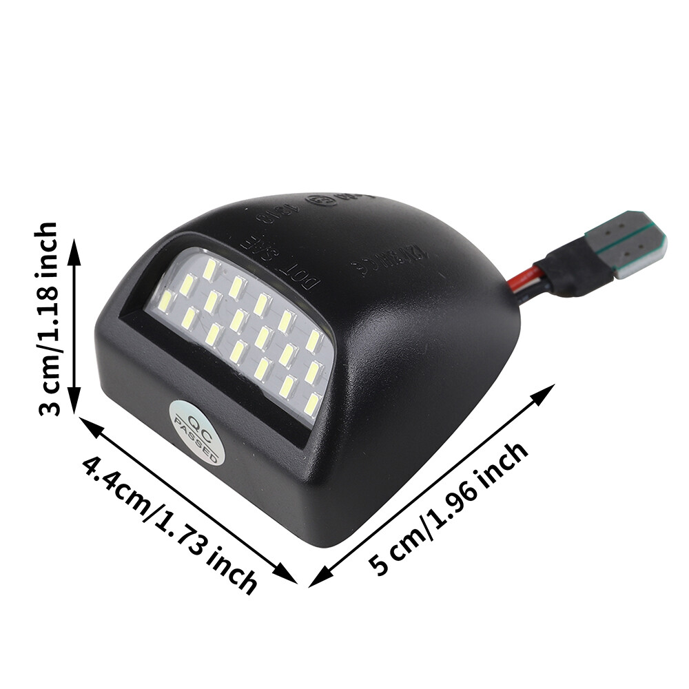 2pcs License Plate LED Light Assembly For 2009 2010 2011 2012 Chevrolet Traverse