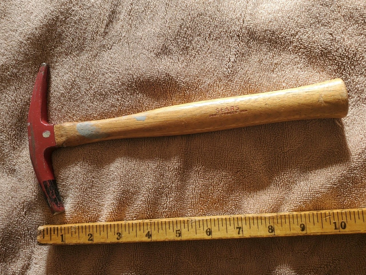 Old Used Tool Vintage Sears USA Upholsterers Tack Hammer Magnetic