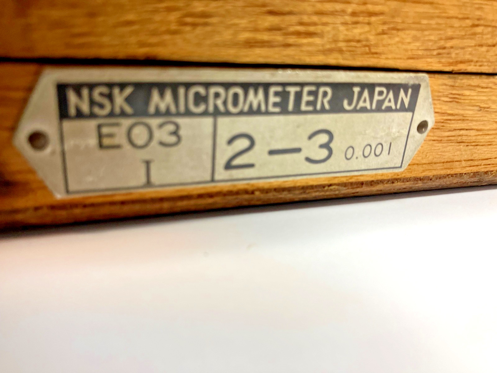 Preowned NSK Disc Micrometer. (2-3") , in pristine condition/Accurate.