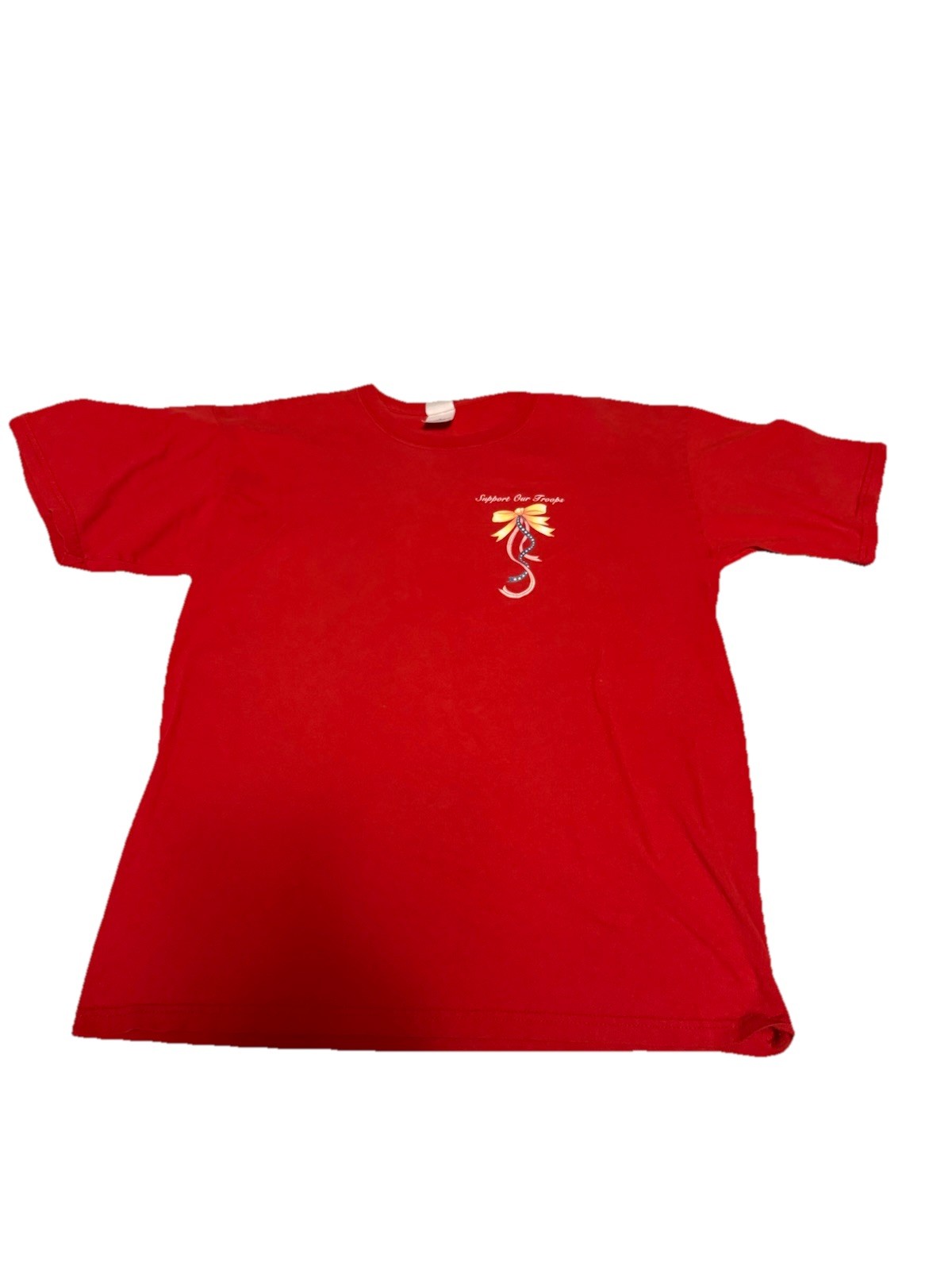 Operation Desert Storm Support our Troops Red T-Shirt Size L (42-44), Pre-0wned