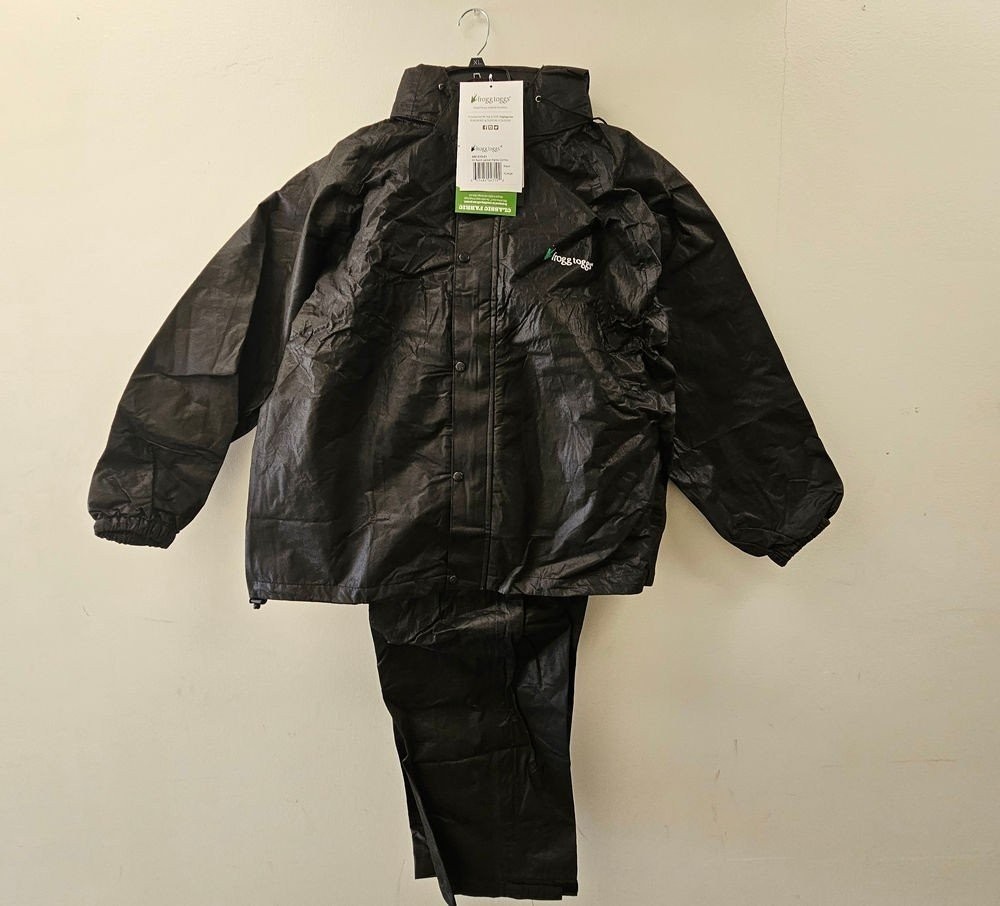 Frogg Toggs All Sport Rain Jacket & Pants Combo Tan & Black Large - AS1310-01XL