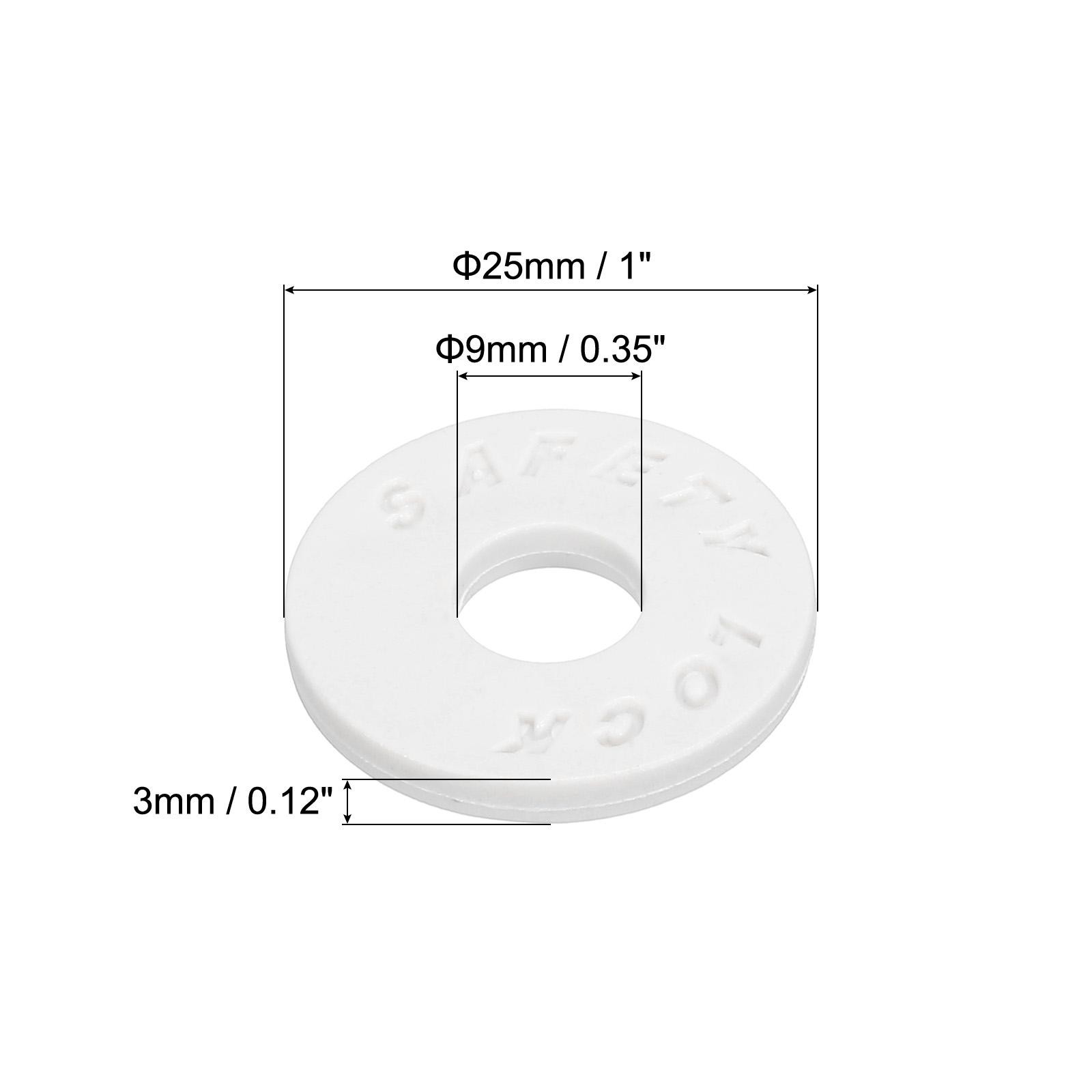 4 Pack Strap Blocks Silicone Rubber Strap Block White for Guitar Strap Button