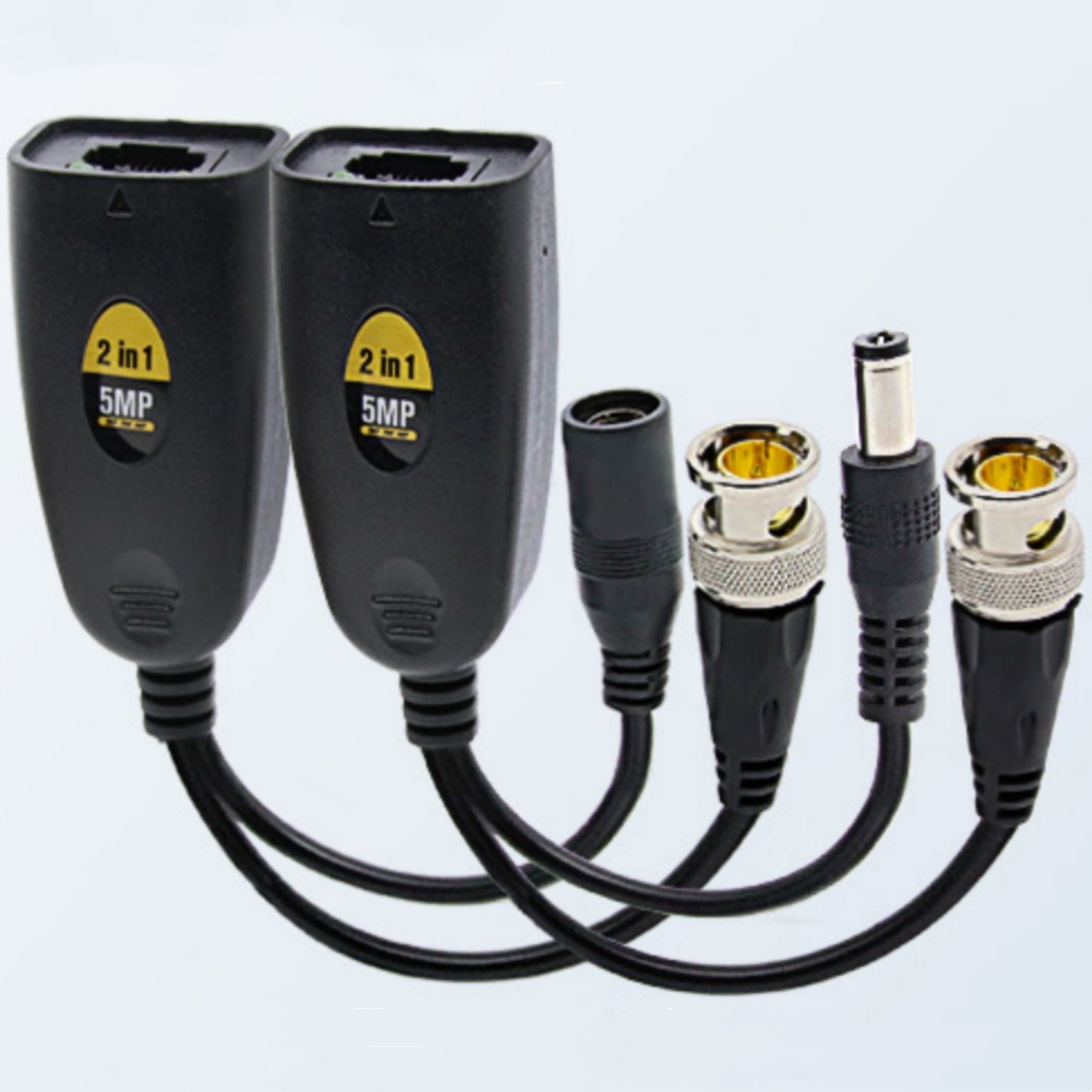 Durable BNC To POE Adapter Balun Connector Accessories For Surveillance
