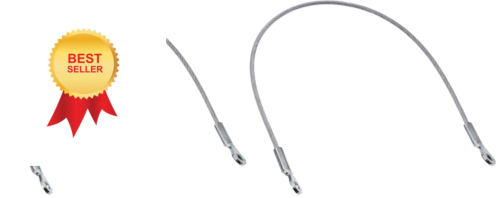 Buyers Products - 3003081 Door Lanyard Cable for 1 Count (Pack of 2), Silver