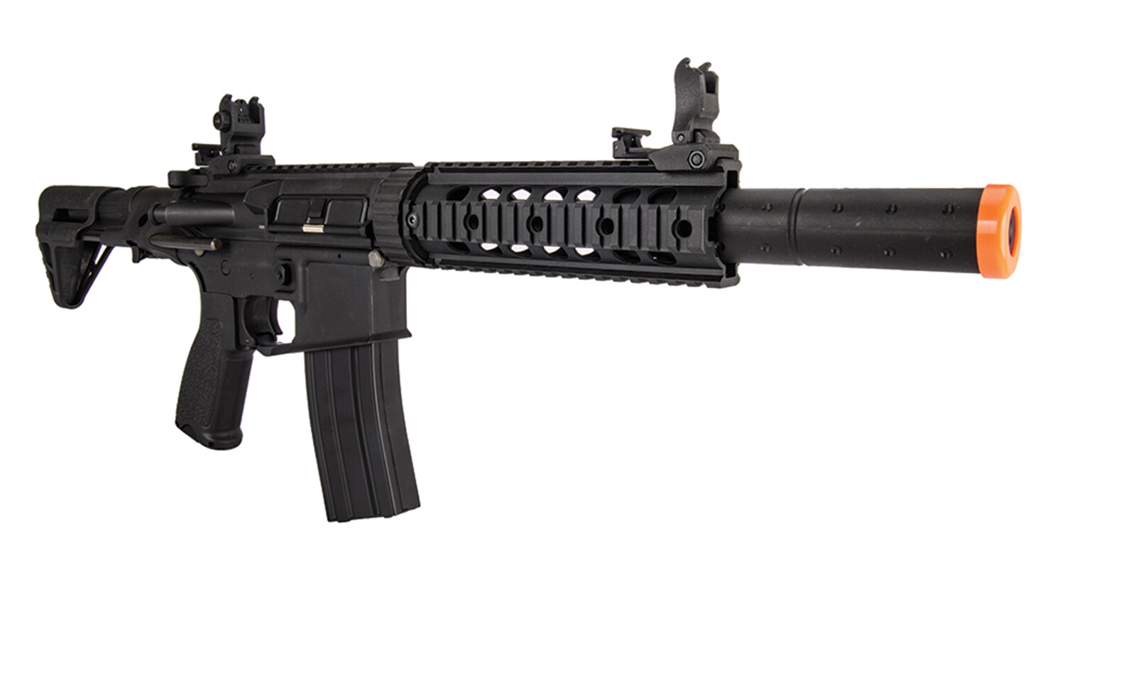 Lancer Tactical Gen 2 AEG Airsoft Rifle M 4 Carbine w/ PDW Stock 350 - 380 FPS