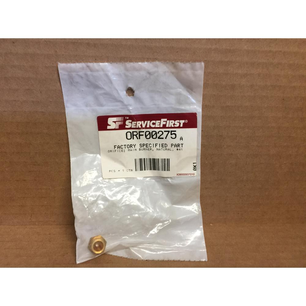 SERVICE FIRST ORF00275 ORIFICE; MAIN BURNER, NATURAL, #41 209264
