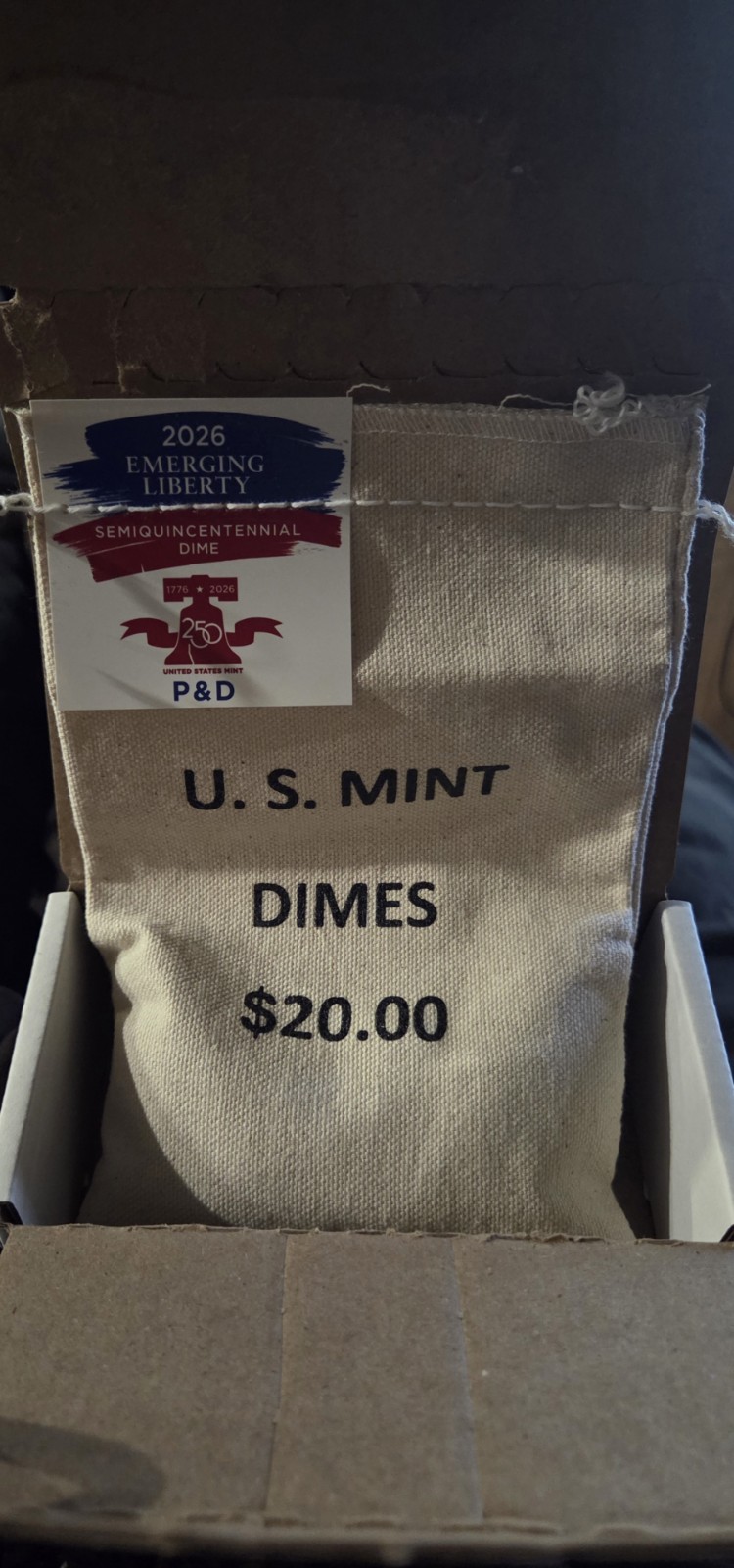 2026 Emerging Liberty Dime P & D Coins From Bag US MINT, Sealed.