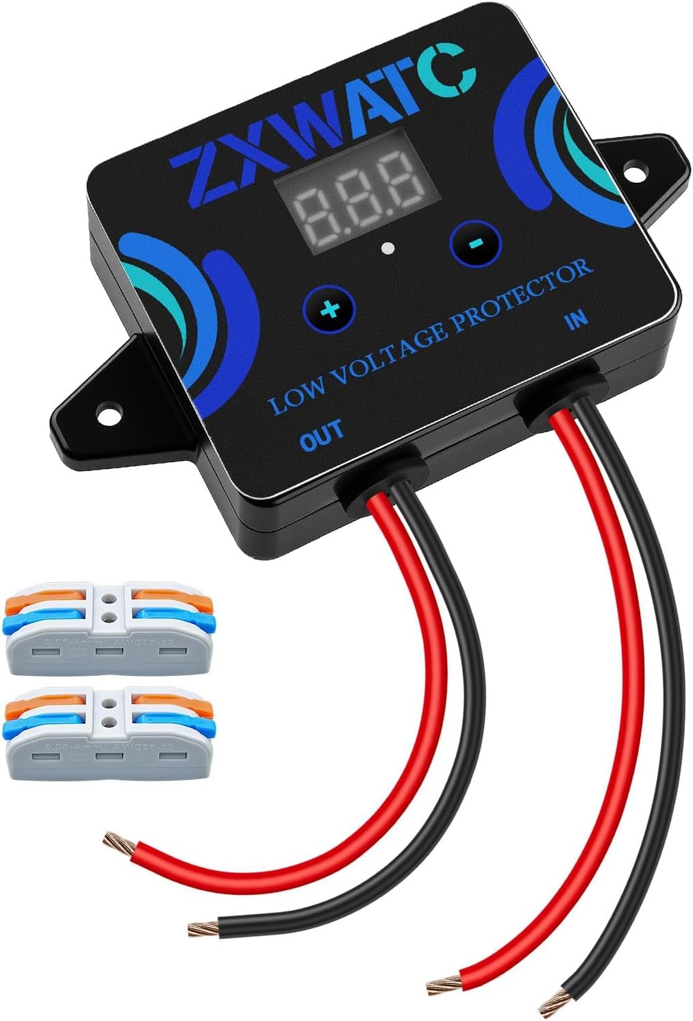 DC12-36V Low Voltage Protector, Digital Disconnect Switch, Over-Discharge Cutoff