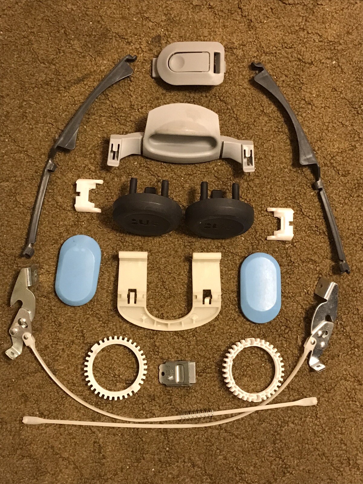 UPPAbaby Mesa Baby Seat Parts Lot Button Gear Mechanism & Clips 2015-2018