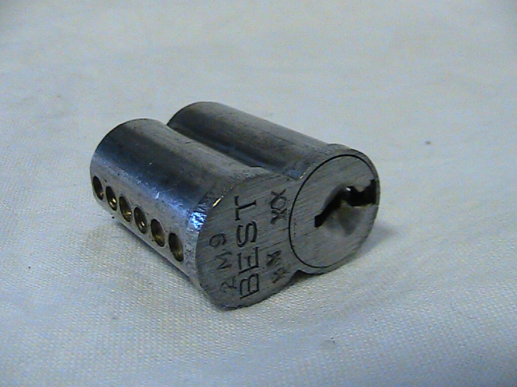 25 BEST LOCK CHROME 6 PIN CORES E-KEYWAY 1 CONTROL KEY