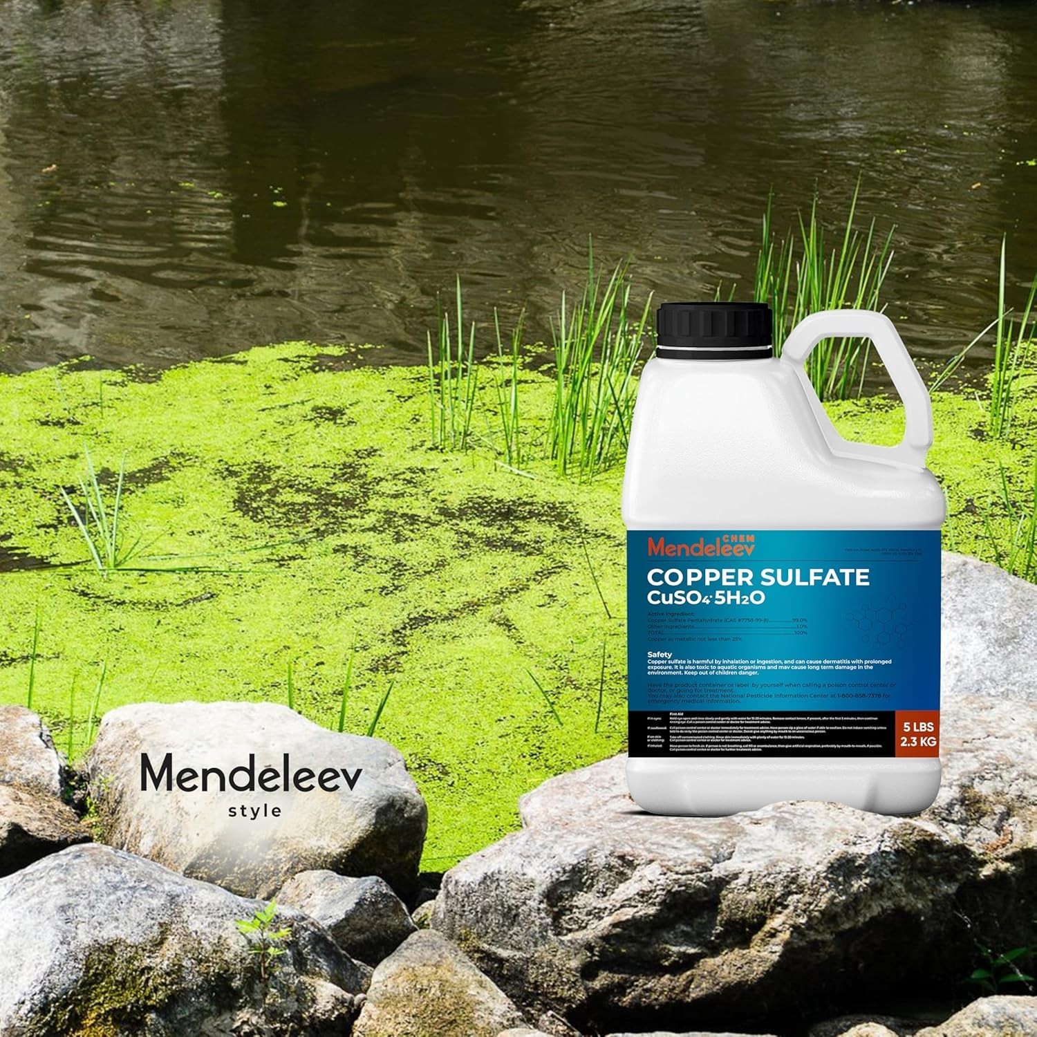 Mendeleev Copper Sulfate Crystals 5 Lbs - Granular & EPA Free for Diverse Uses