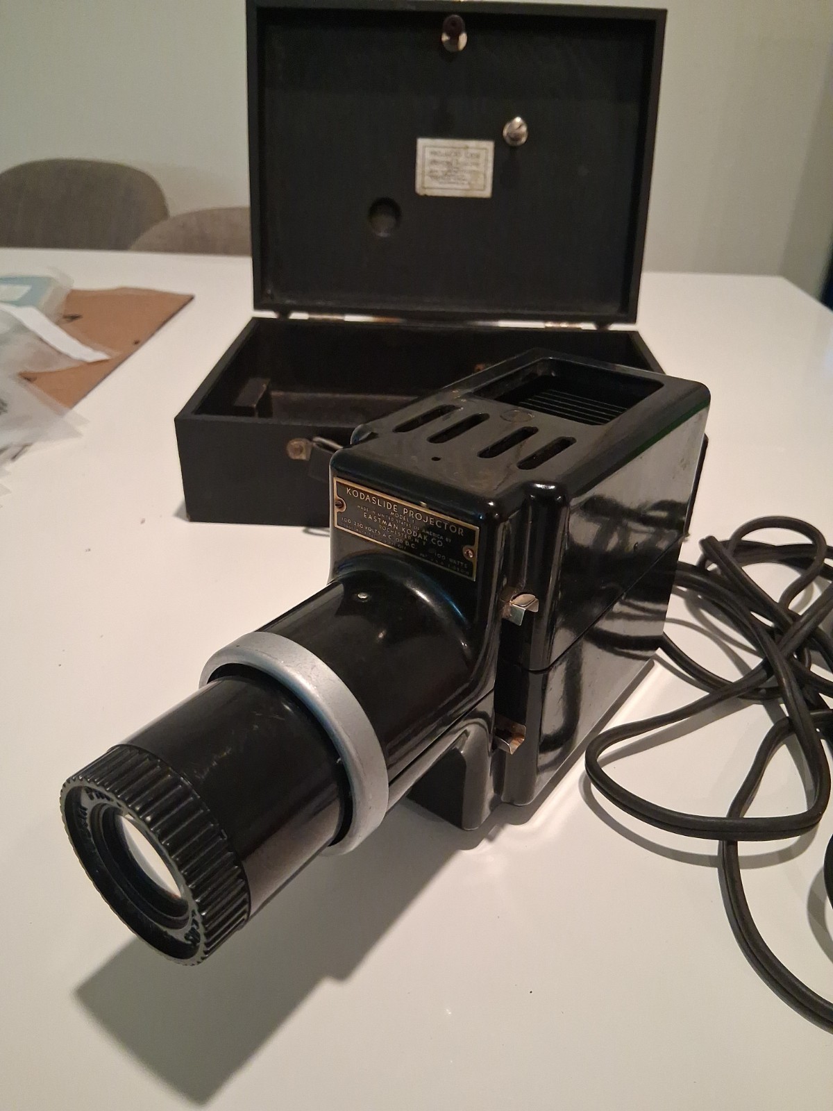 Vintage Kodak Kodaslide Projector Model 1 Original Projecto Case AS IS Untested