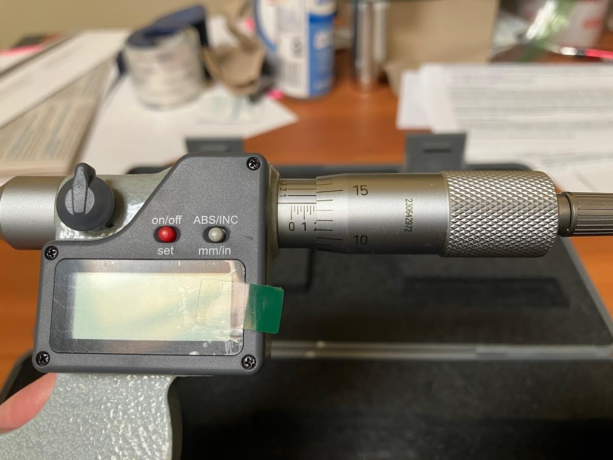 HAAS 1-2 DIGITAL DISC MICROMETER, NEW - OPEN BOX