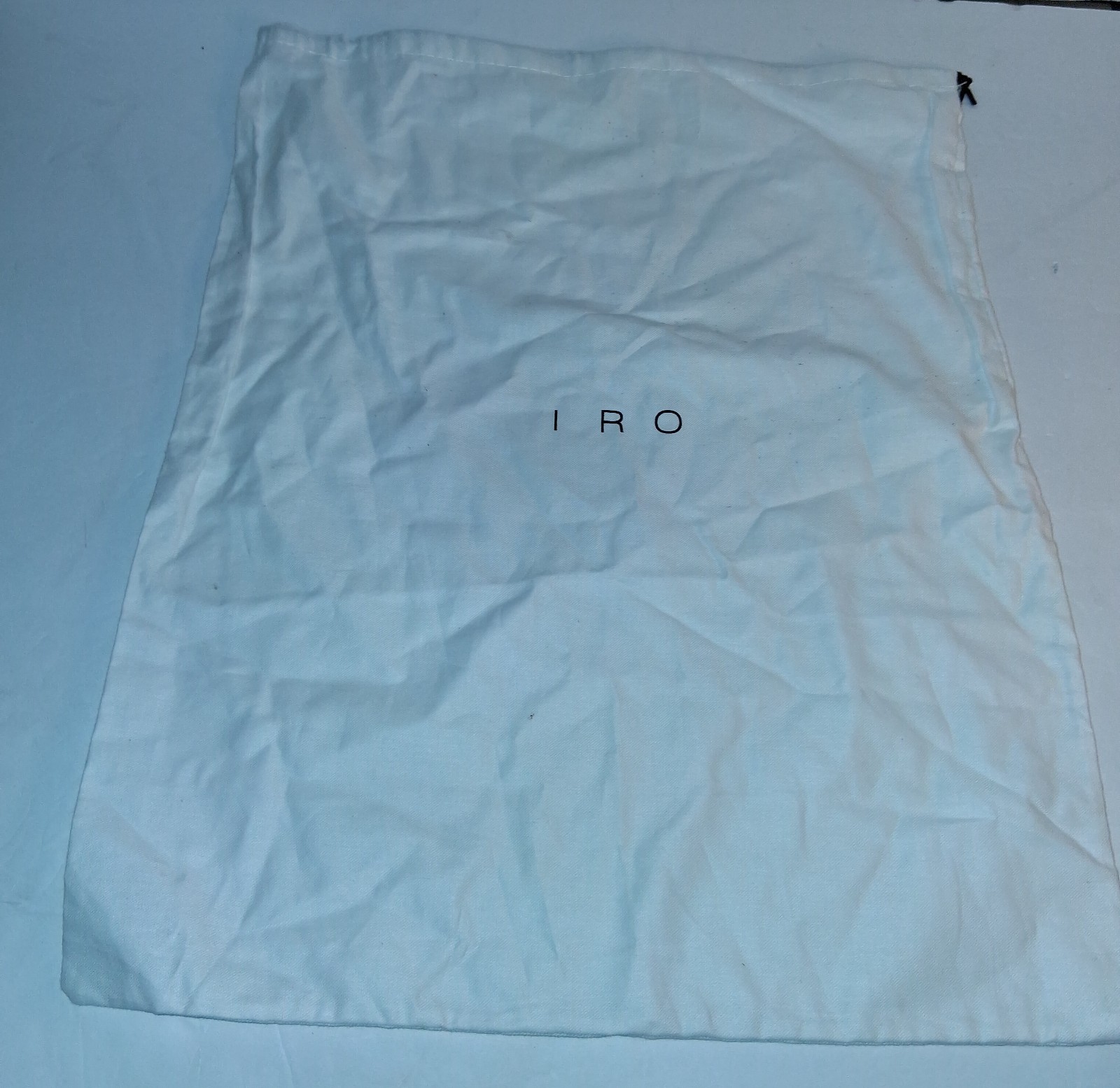 IRO branded cotton dust bag