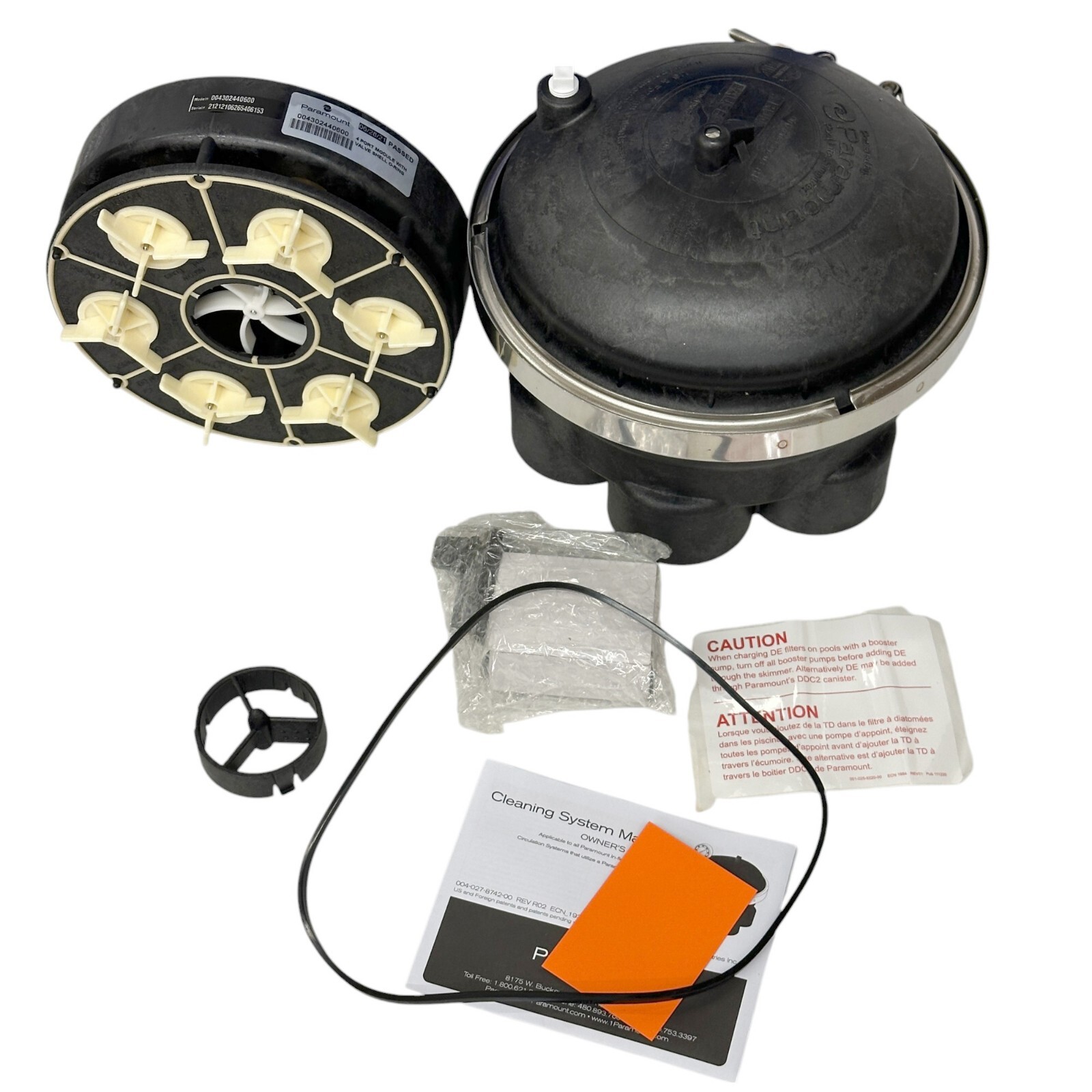 Paramount Pool Cleaning 4 Port Water Valve Module with Sheel 2in 004-302-4176-03