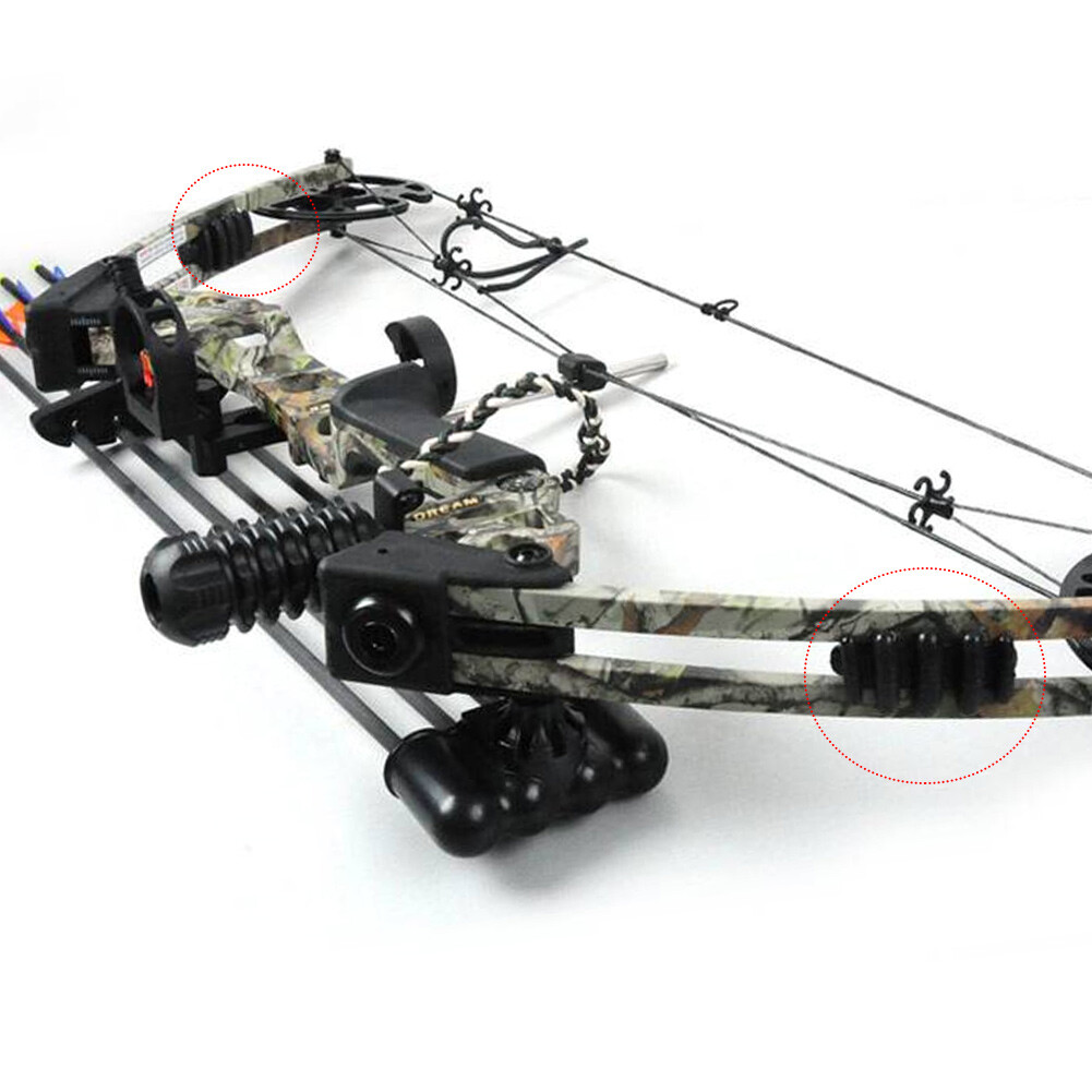 2Pcs Rubber Archery Vibration Dampener Compound Bow Stabiliz