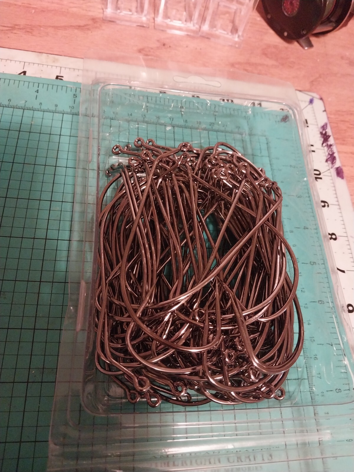 Nos Worm Jig Hooks 50 Hooks Nib 12/0 Nice New
