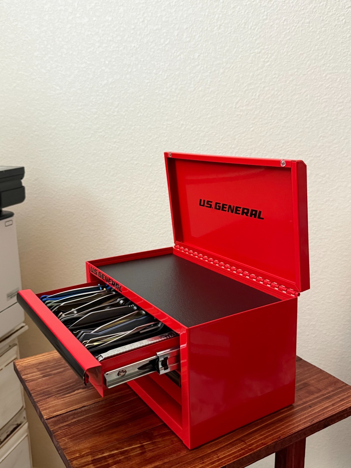 Pocket Knife Organizer for US General & Kobalt Mini Toolbox | Black