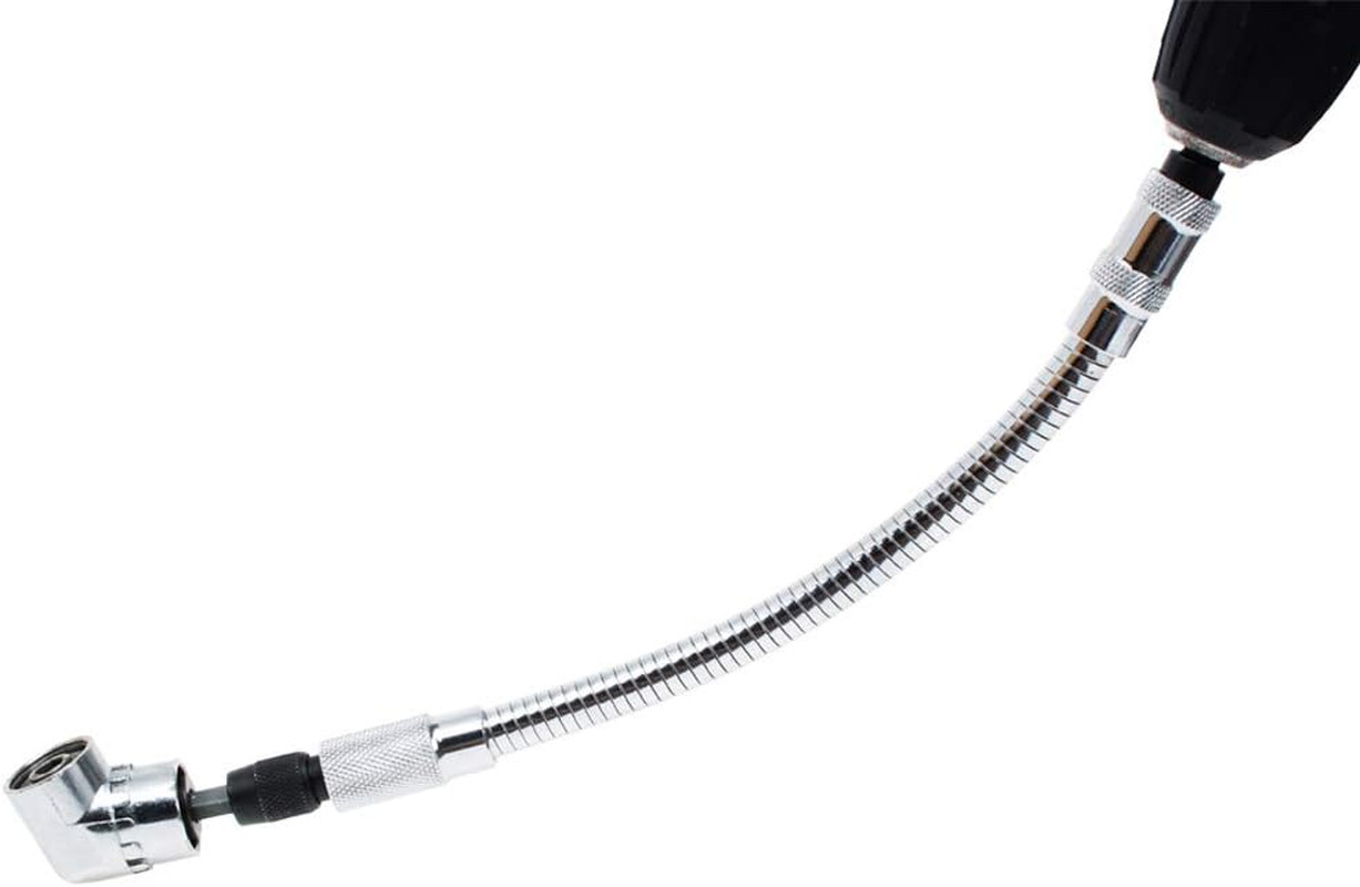 Flexible Drill Bit Extension with Right angle Drill Adapter Flex Shaft for Elect