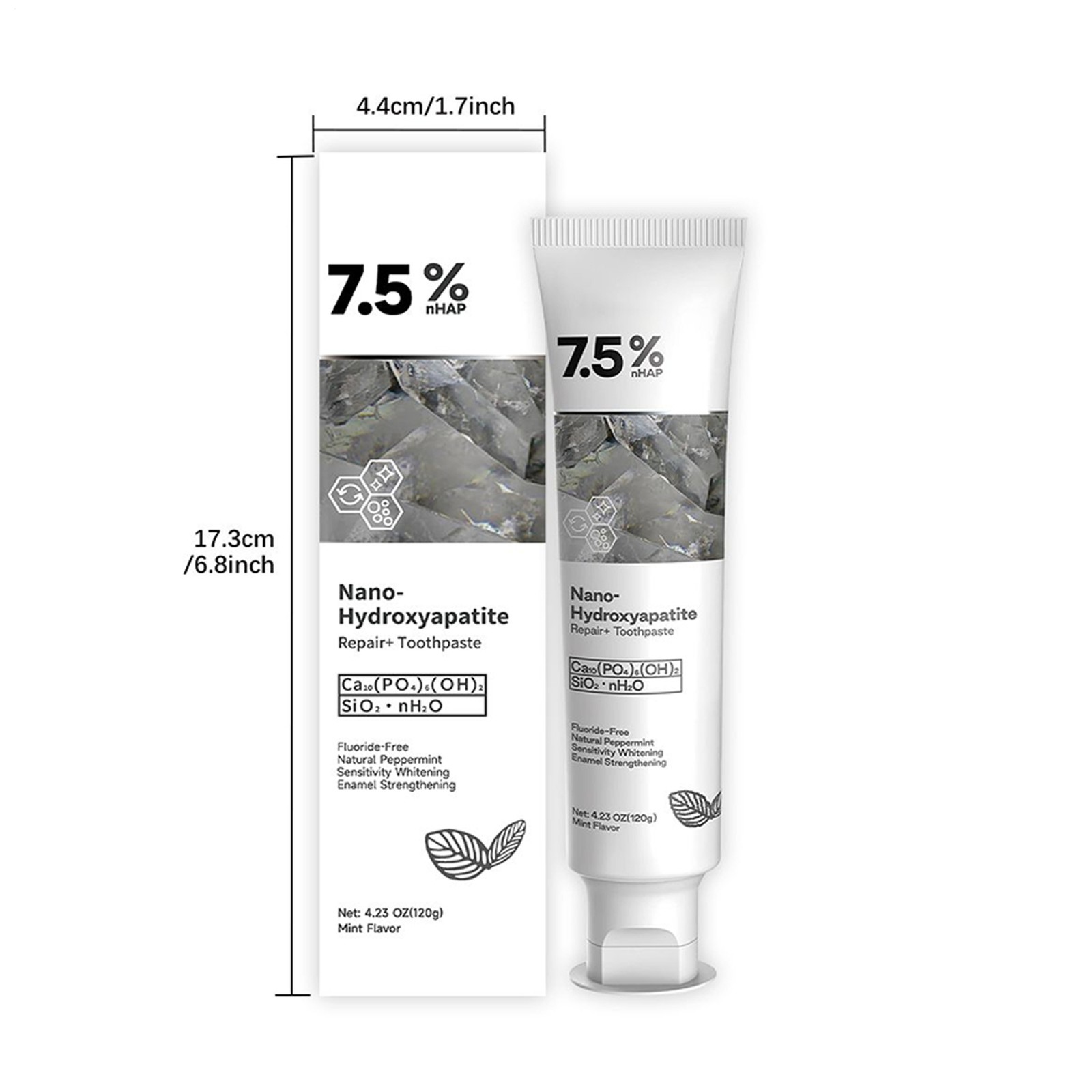 Nano Hydroxyapatite Toothpaste 120g Teeth Whiten Toothpaste Natural Serviceable
