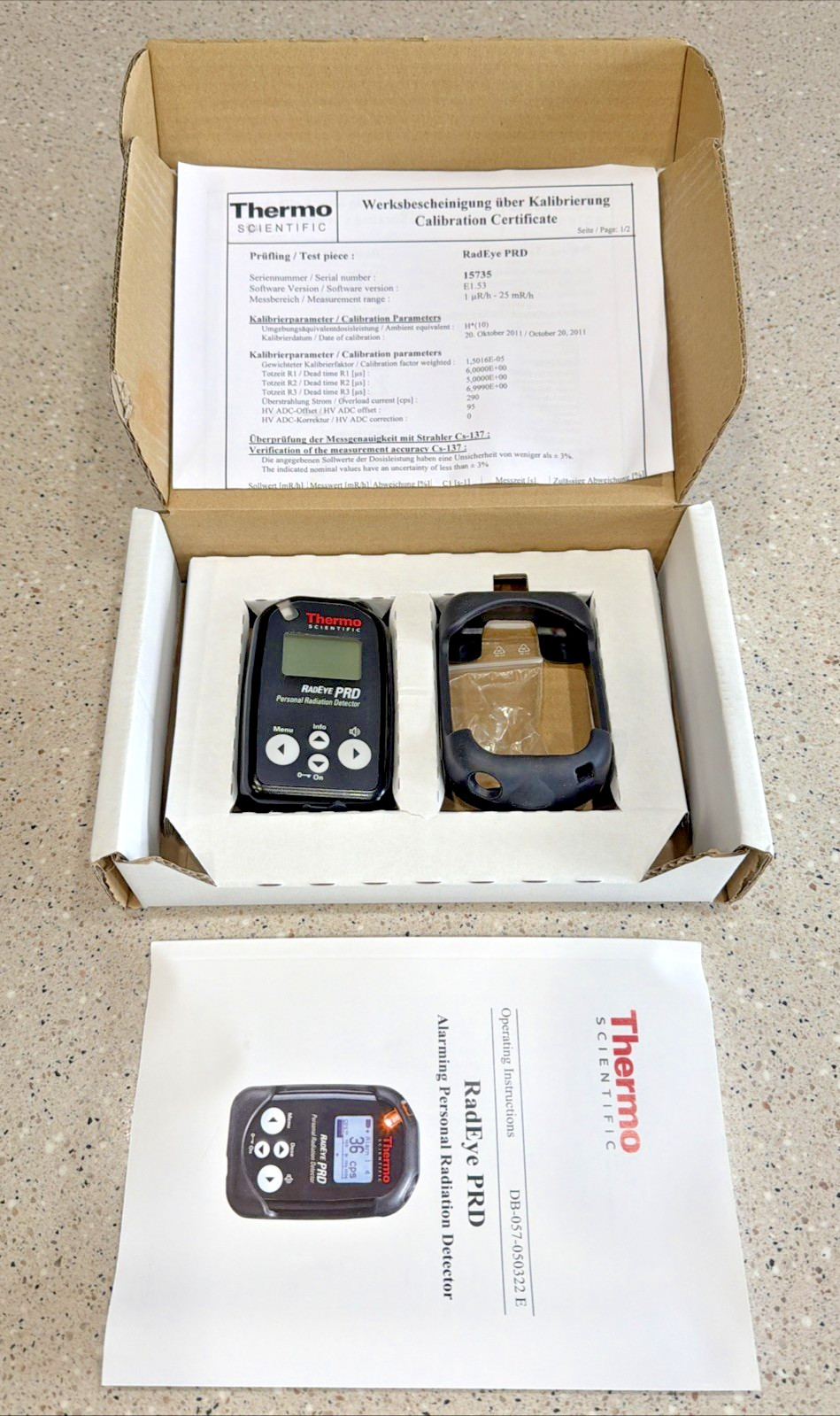 Thermo RadEye PRD 4250671 Personal Radiation Detector 42506/71 *NEW IN BOX* NOS