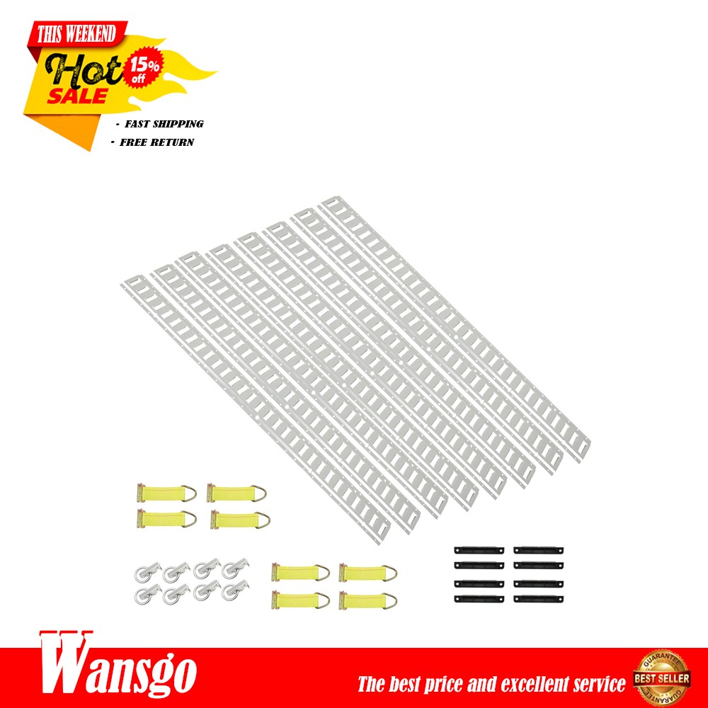 New E Track Tie Down Rail Kit E Track Rails For 5' Enclosed Cargo Trailer 34 PCS